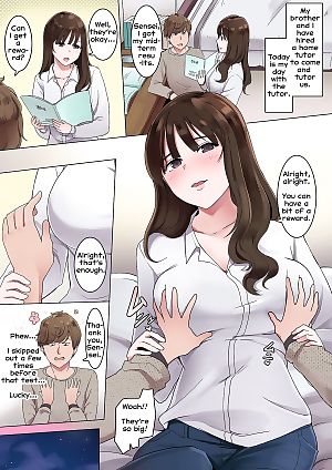 英语漫画 老师 要 otouto 没有 性爱 O misaserareru.., big breasts , glasses  big-breasts