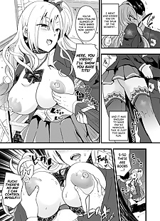 英语漫画 nyotaika 调 辣妹 ni 纳鲁 turn.., big breasts , glasses  stockings