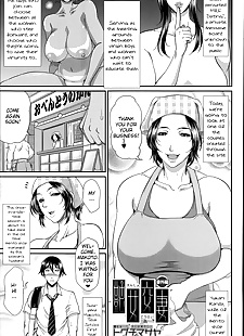 英语漫画 enjo kousai bangai 母鸡, big breasts , paizuri  hairy