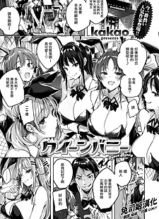 chinois manga la reine Bunny, big breasts , bunny girl  leotard