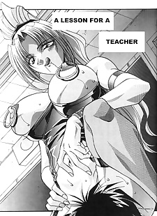 الإنجليزية المانجا الدرس بالنسبة A المعلم, big breasts , teacher 
