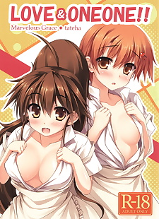 manga LOVE & ONEONE!!, poplar taneshima , mahiru inami , full color , ffm threesome 