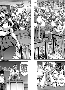 anglais manga elf harem le milieu universitaire, big breasts , glasses 