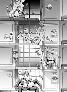 english manga Daraku no ginsen otome, big breasts , glasses 