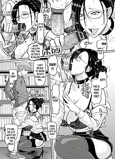 english manga Toshokan no Jukuchijo - The Mature.., big breasts  anal