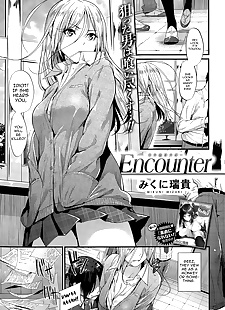 english manga Encounter + Encounter Afterwards, big breasts , nakadashi  gyaru
