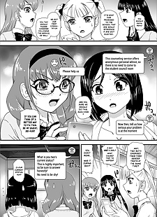 english manga Futanari SOS Line, glasses , futanari 