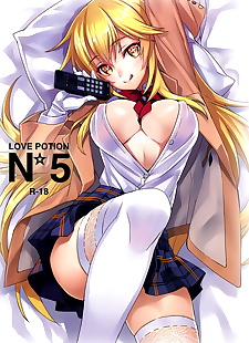 anglais manga l'amour potion no.5?, misaki shokuhou , touma kamijou , full color 